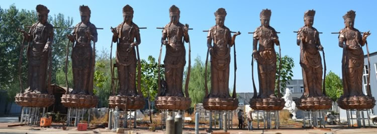 copper bronze Bodhisattva sculpture