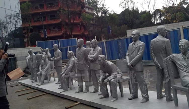 Cast aluminium sculpture