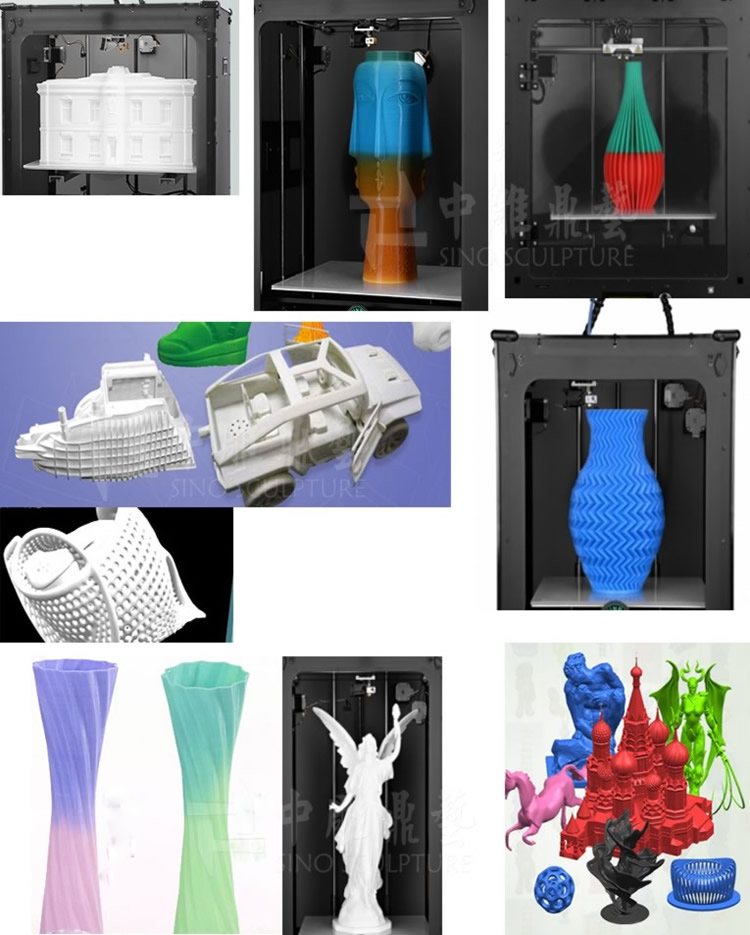 3d printed plastic sculptures 