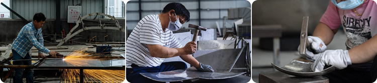 large stainless steel sculpture fabrication foundry