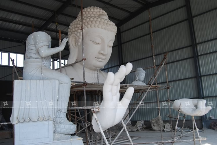 Plaster mould of the Buddha Statue Bust