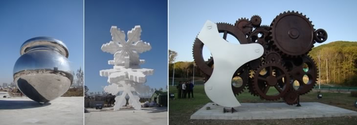 stainless steel sculptures for express decoration
