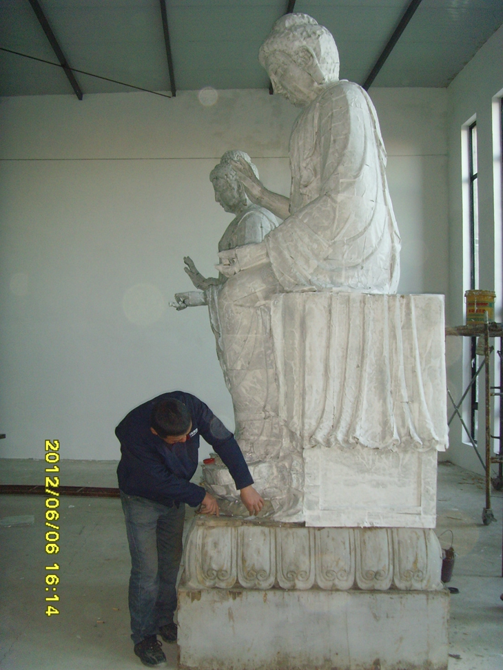 fiberglass mold of the bronze buddha large size 