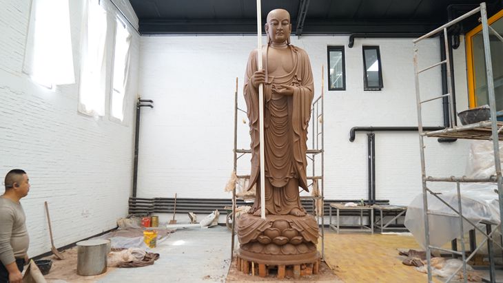  art studio of the Bronze Buddha sculpture  FOUNDRY 