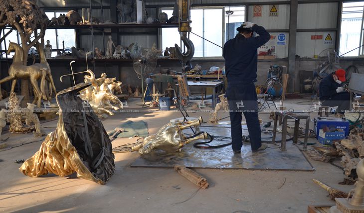 foundry workshop of sino sculpture 
