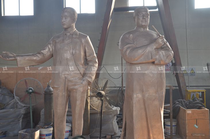 Literati Poet Sculpture , Tin bronze casting , � Sino Sculpture Group 