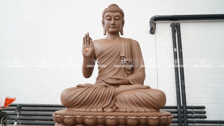clay model of the Sitting Sakyamuni Buddha statue