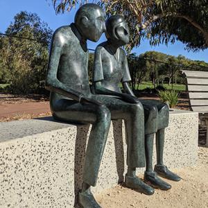 Custom Bronze Figure Sculpture, Lake Claremont, Australia