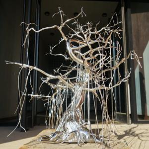Commissioned Casting Stainless Steel Tree Sculpture