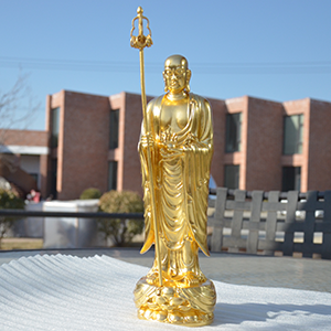 Gold Gilding Casting Bronze Buddha Statuette