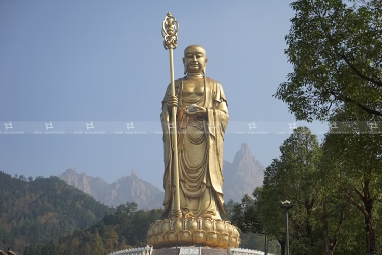 finished the installation and phtotos of the 109 m Bronze Casting Buddha Sculpture