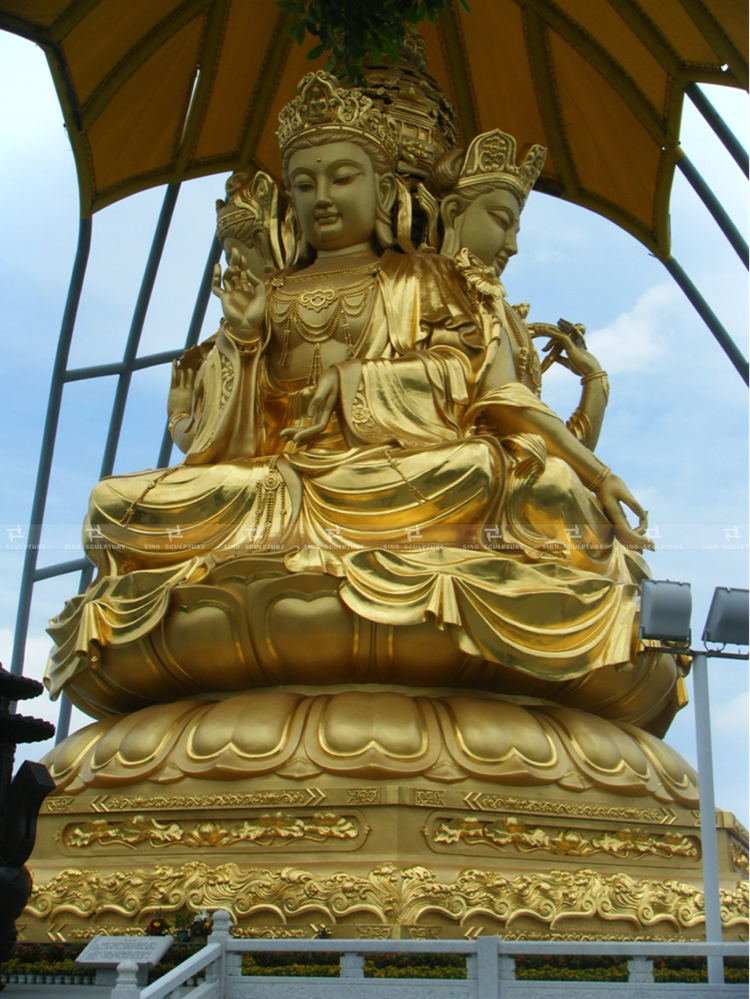 Sitting mounted  Buddha sculpture
