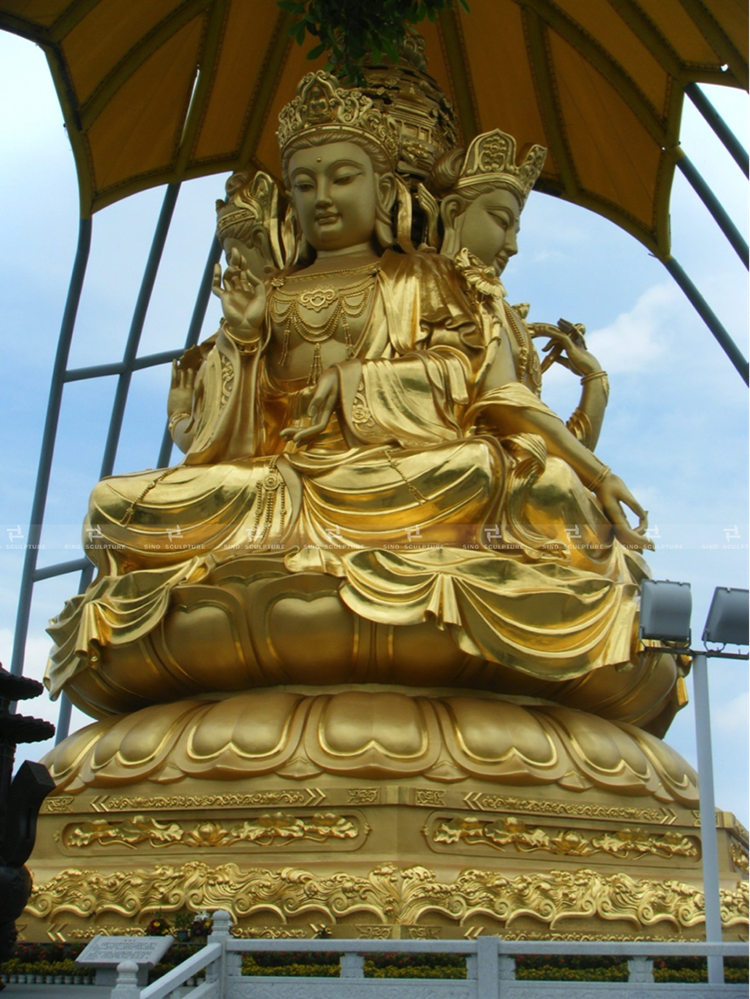 Sitting mounted Buddha sculpture Sitting mounted Tibetan Buddhism Statues