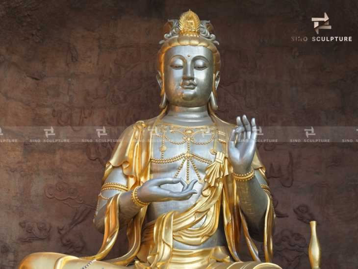 large custom bronze casting Buddha sculpture