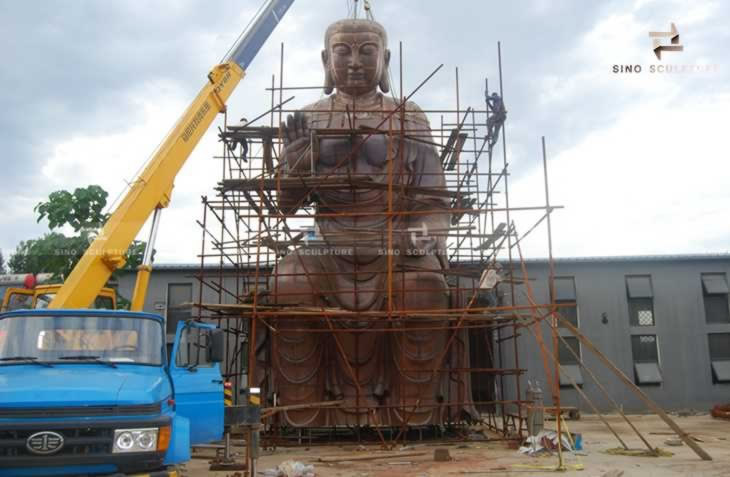 Hand Forging Bronze Medicine Buddha Statue