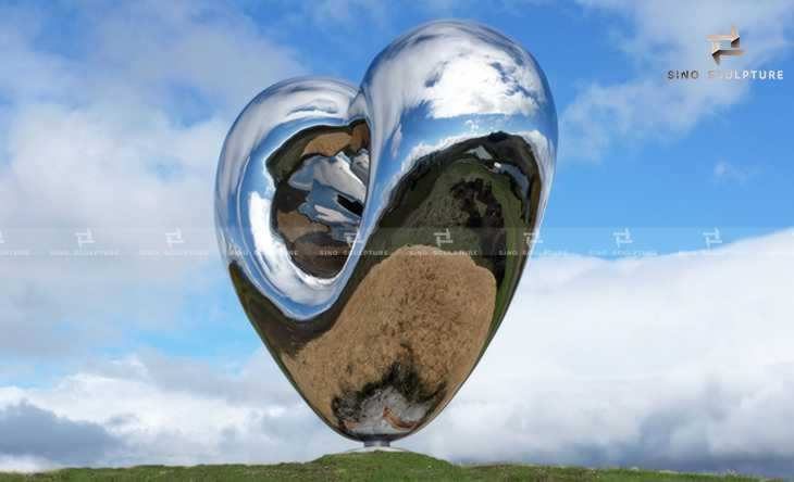 Stainless steel heat shape sculpture completion