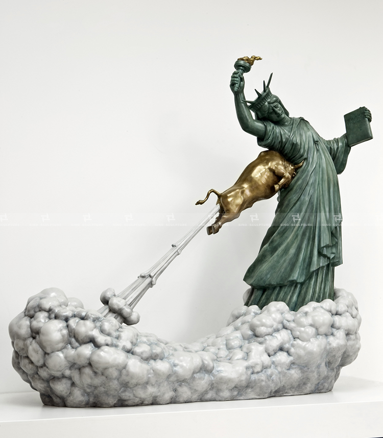 A contemporary bronze sculpture from famous sculptor Chen Wenling