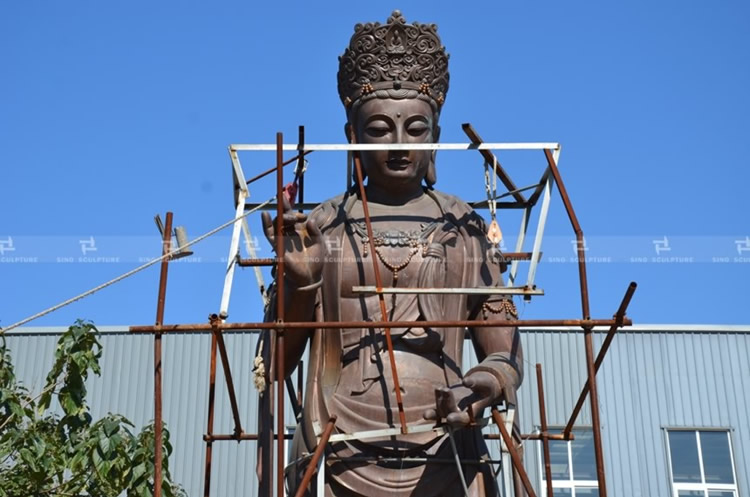 Hand forging cooper bronze Buddha Statue