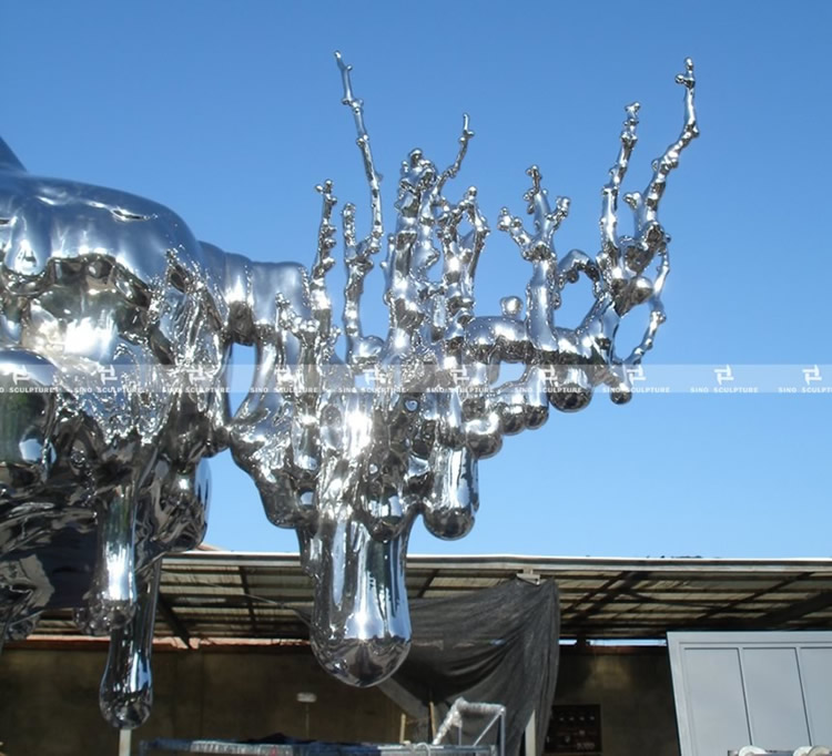 Mirror polished stainless steel souvenir sculptures