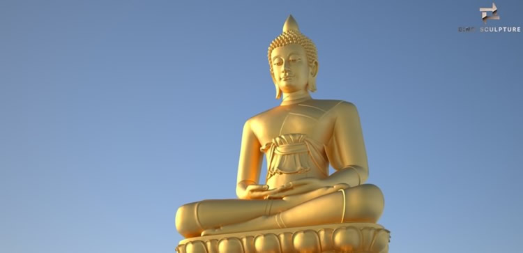 Buddha Statue Rendering from Sino Sculpture Group