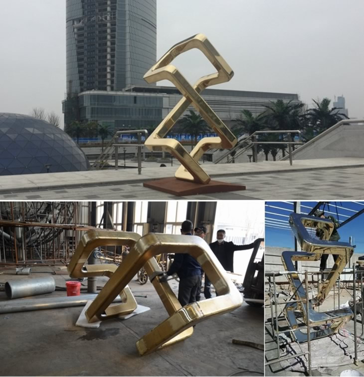 fabrication of the contemporary bronze sculptures
