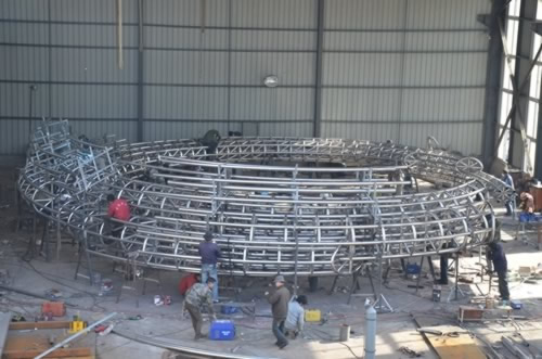 fabrication of the stainless steel structure