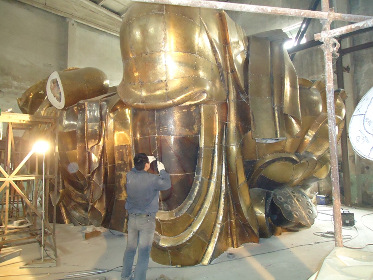 Grand brass Buddha buddha sculpture foundry 