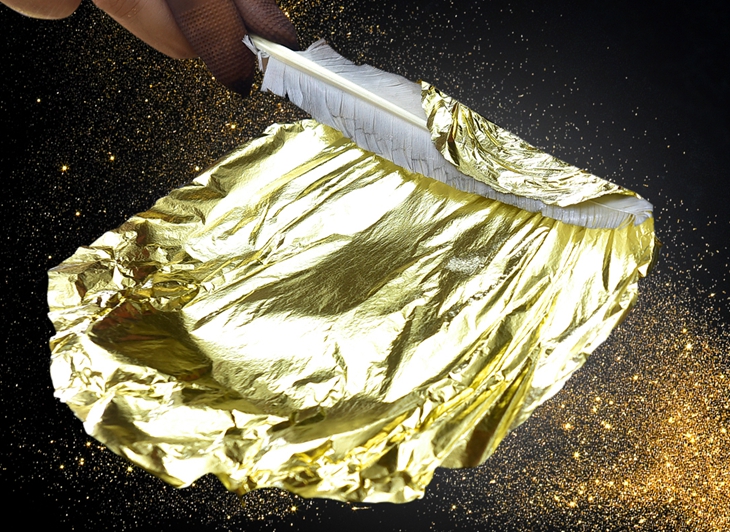 Gold leaf foil sheet 