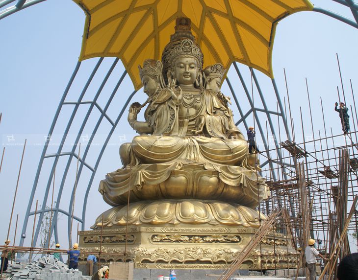 4 face Guanyin Bodhisattva sculpture shenzhen Overseas Chinese City