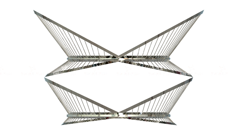 3d model of stainless steel atrium sculpture 