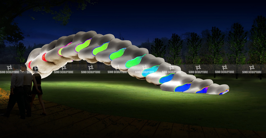 The 3D renderings of daytime and night view of the Earth Backbone.