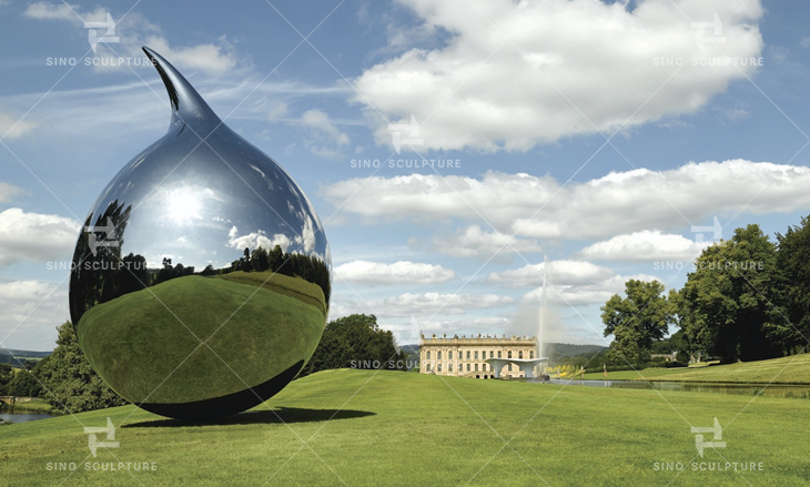 mirrored forged stainless steel sculptures