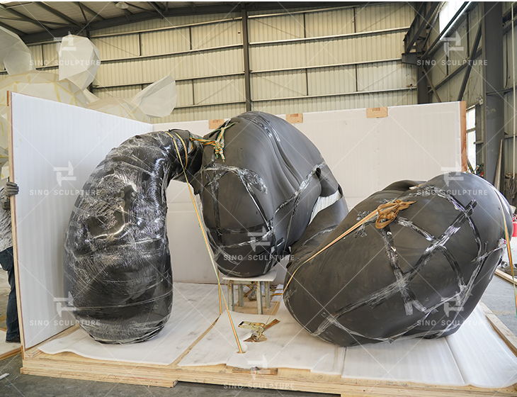 Inner soft package of the Unwind sculpture in Sino factory 