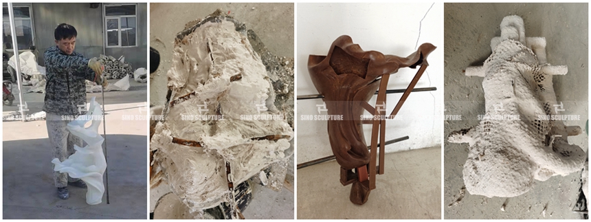 Casting Processing of 3d printing model, FRP duplication, clay model, and sand shell.