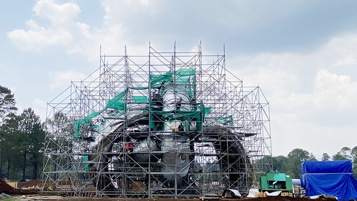 The Site Installation of the Crab Sculpture in Mexico