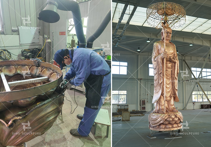 bronze buddha sculpture foundry 