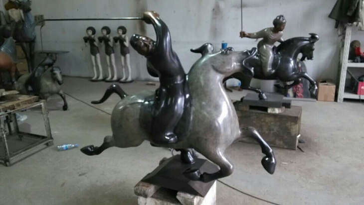 bronze cast statues in sino sculpture foundry