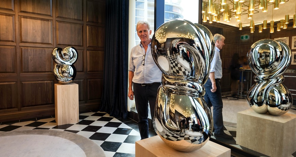The Twisted, a sculptural work by the celebrated UK sculptor Richard Hudson