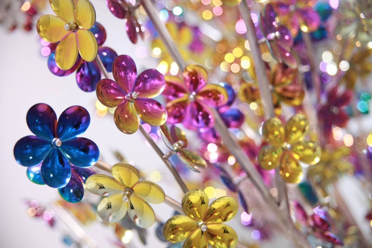 Colorful plating titanium in Stainless Steel Sculpture