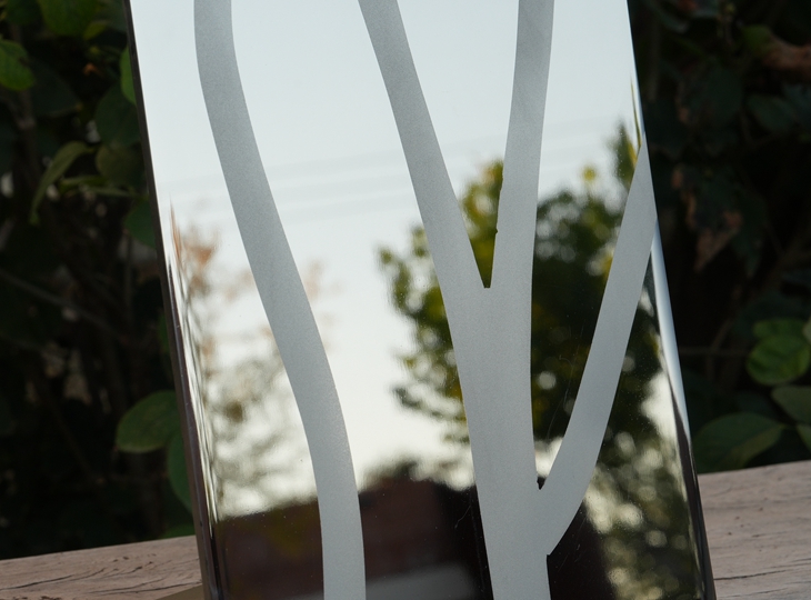 Acid Etching Finish in Stainless Steel Sculpture