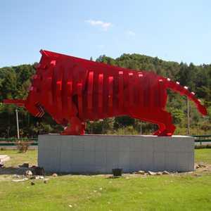 Stainless Steel Bull Sculpture