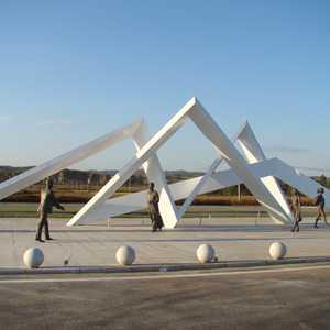Stainless steel Changbai Mountains Sculpture