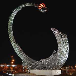 Urban Stainless Steel Monument Sculpture