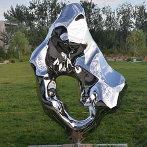 Mirror Polished Stainless Steel Artificial Stone Sculpture
