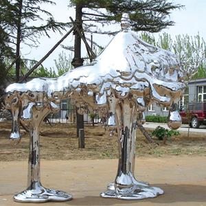 Customized Mirror Stainless Steel Contemporary Sculpture