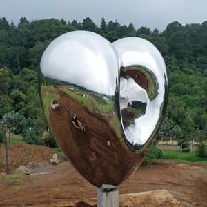 Contemporary Stainless Steel Love Me Sculpture in Mexico