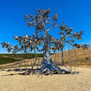 Mirror Stainless Steel Tree Statue