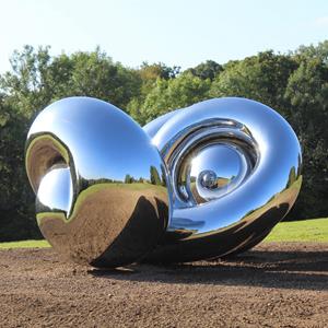 Mirror Stainless Steel Monumental Sculpture