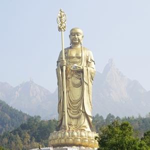 Bronze Dizang Buddha Sculpture,109m Height Bronze Buddha Sculpture Grand