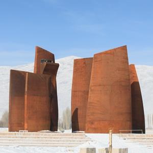 Corten steel architecural sculpture-Malan